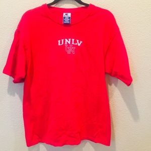 Red Champion UNLV Tee Shirt Large